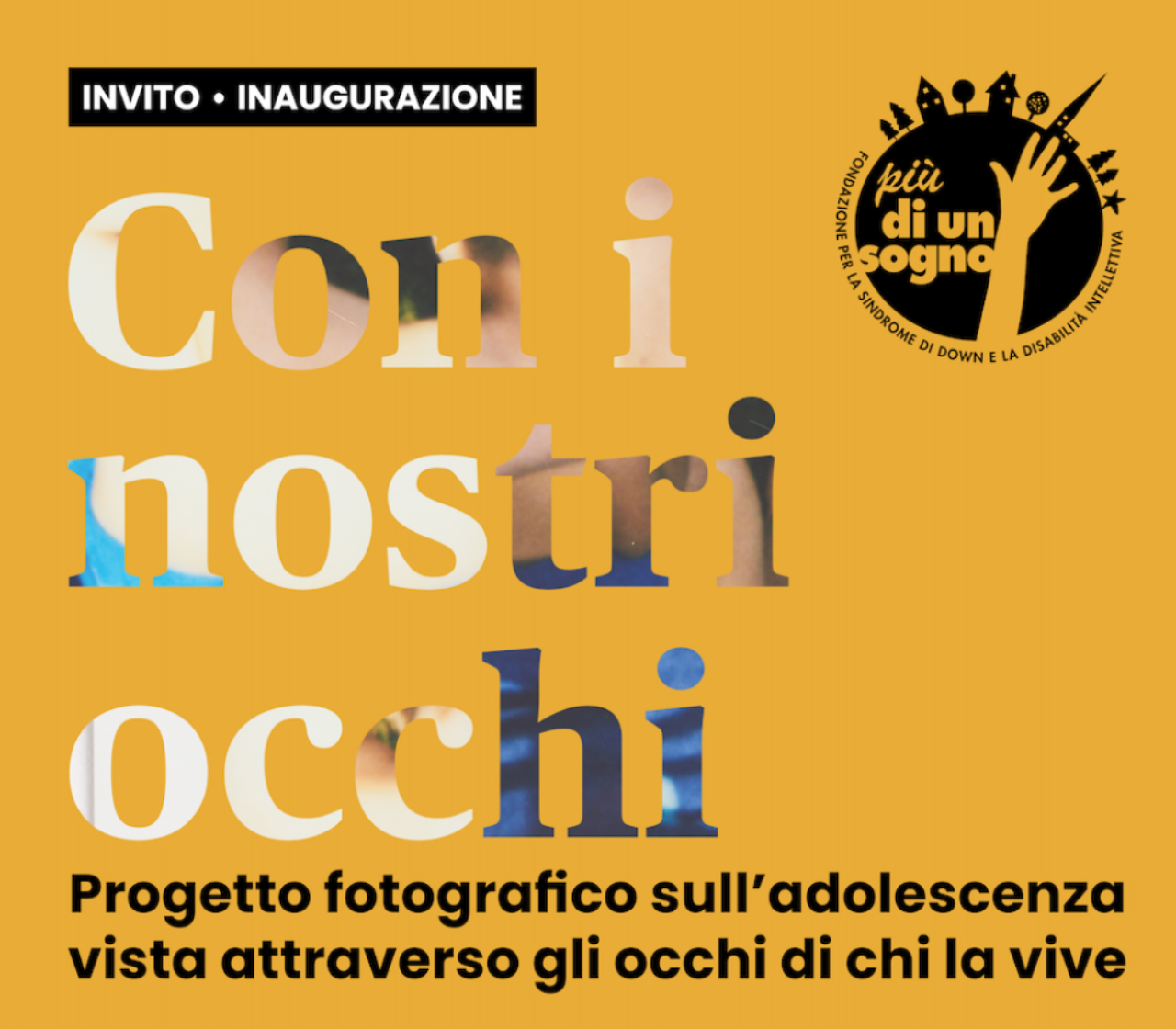 Copertina del libro con i nostri occhi