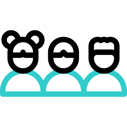 Icona con tre bambini